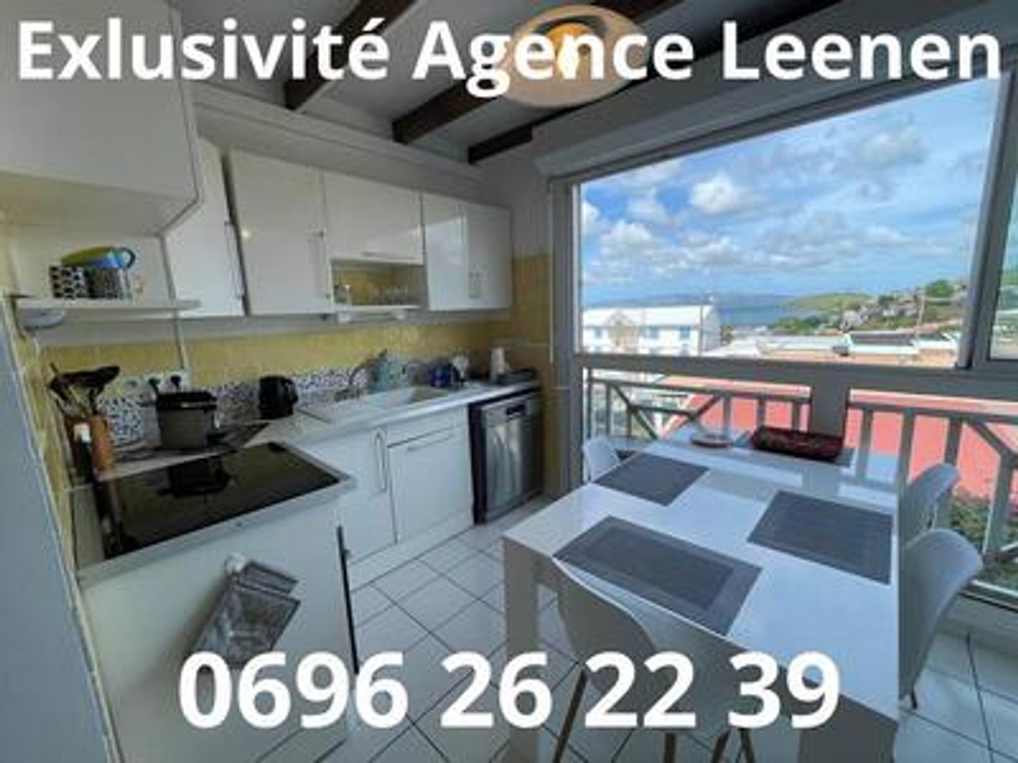 TROIS ÎLETS - ANSE MITAN - GRAND F3 MEUBLÉ - VUE MER - PISCINE