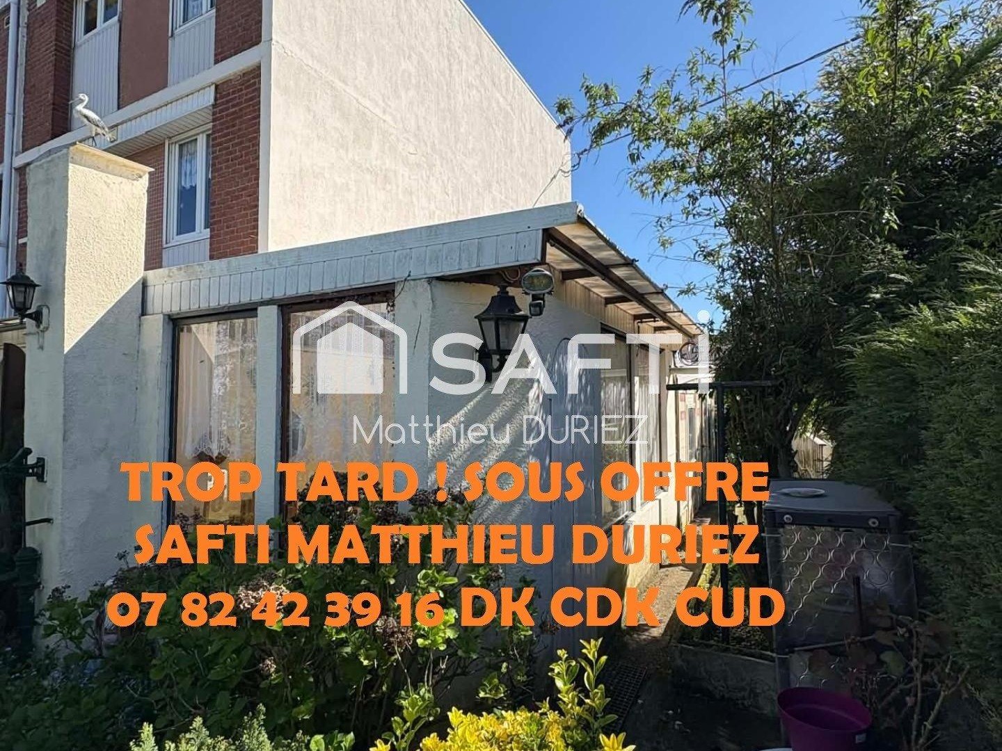 Maison semi-individuelle 120 m² jardin 2 garages