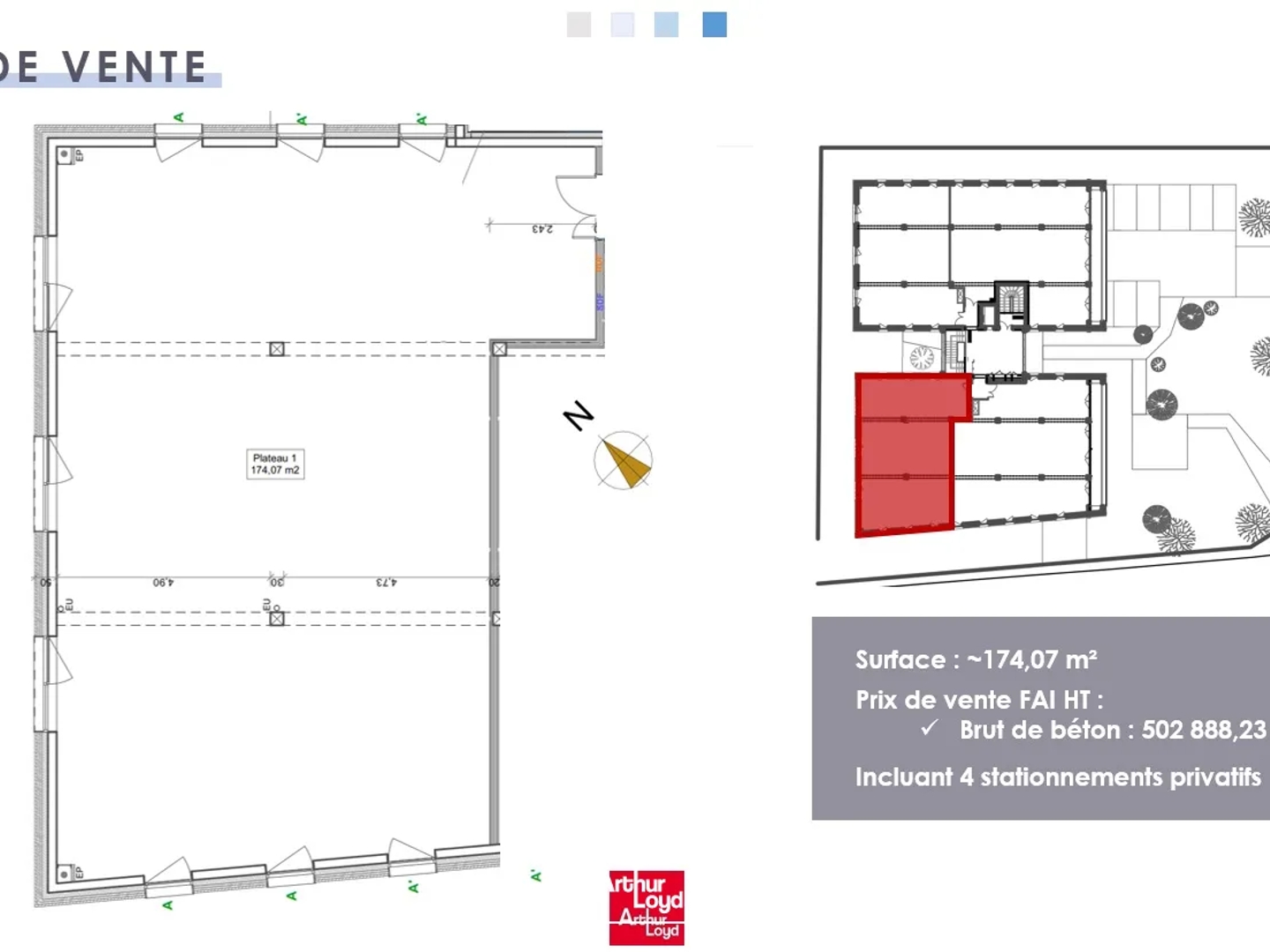 Bureaux à vendre - 174m2 - Saint-Contest (14280)