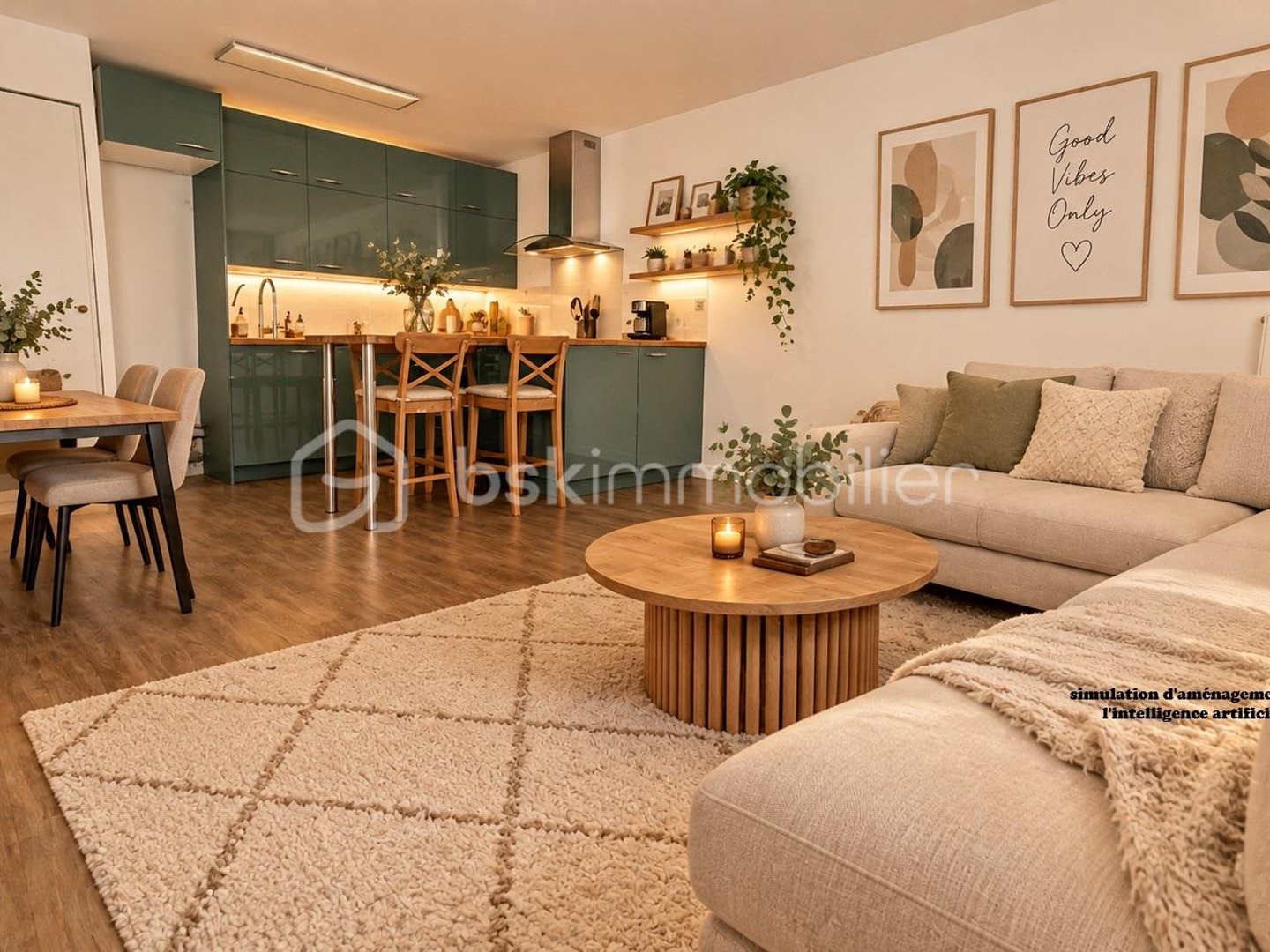Appartement 2 pièces 61 m²
