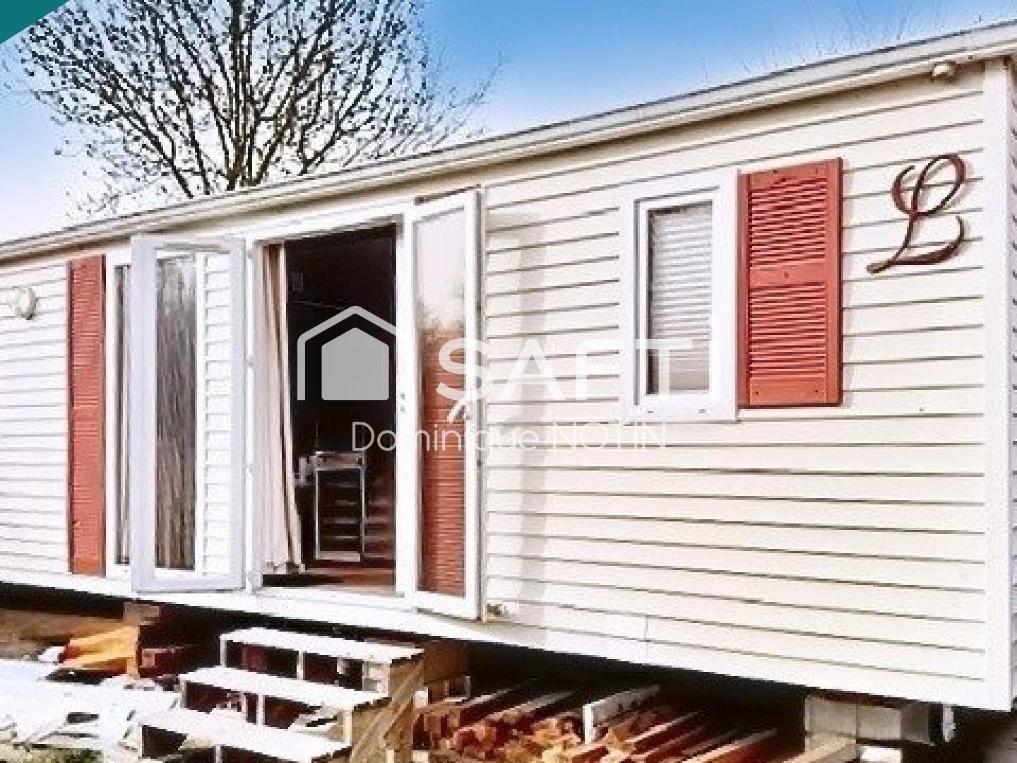 Terrain 165m² avec mobil home 2chb équipé
