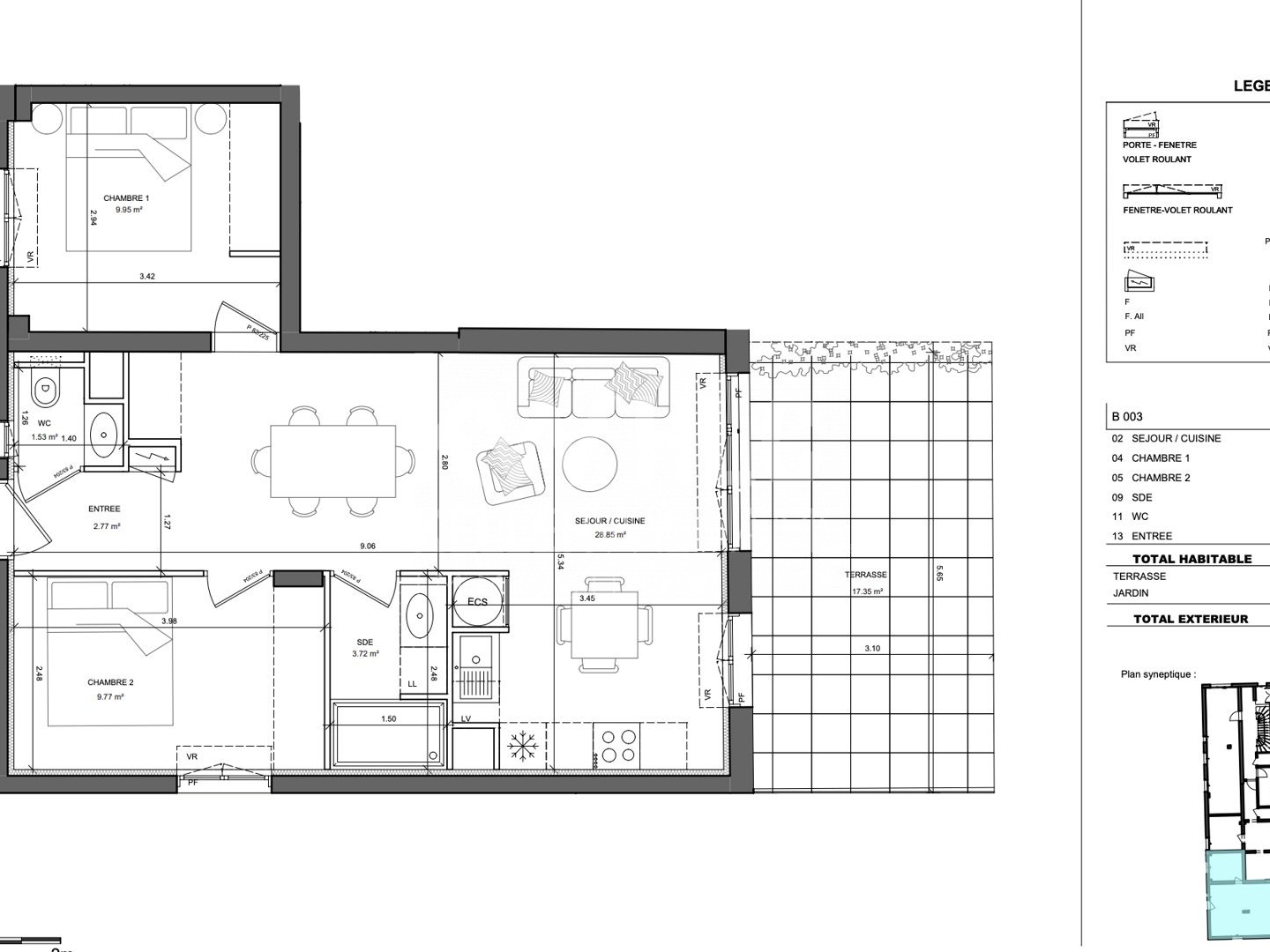 Appartement à vendre - 3 pièces - 57m2 - Vallauris (06220)