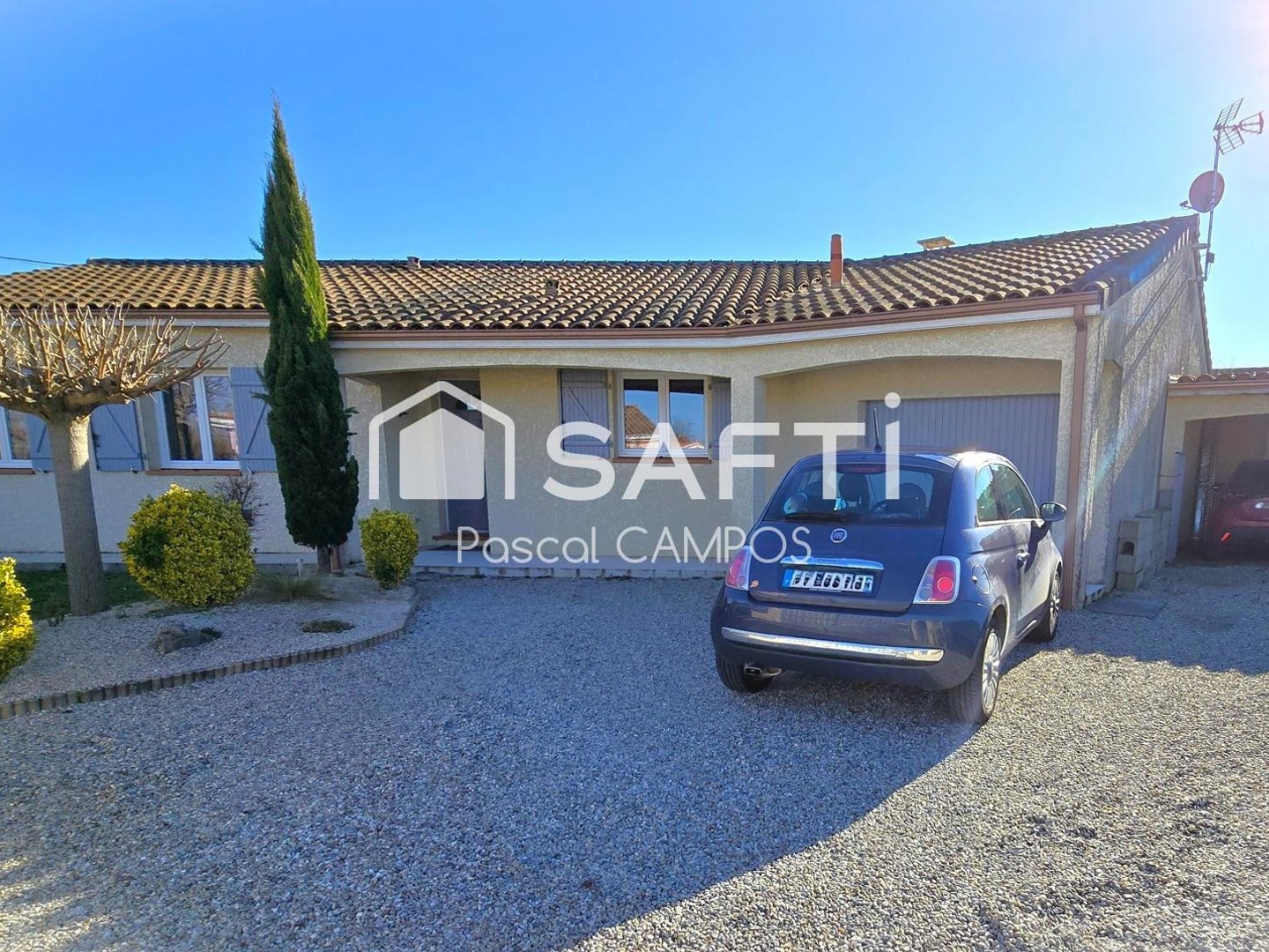 Villa t5 plein pied, avec piscine et garage