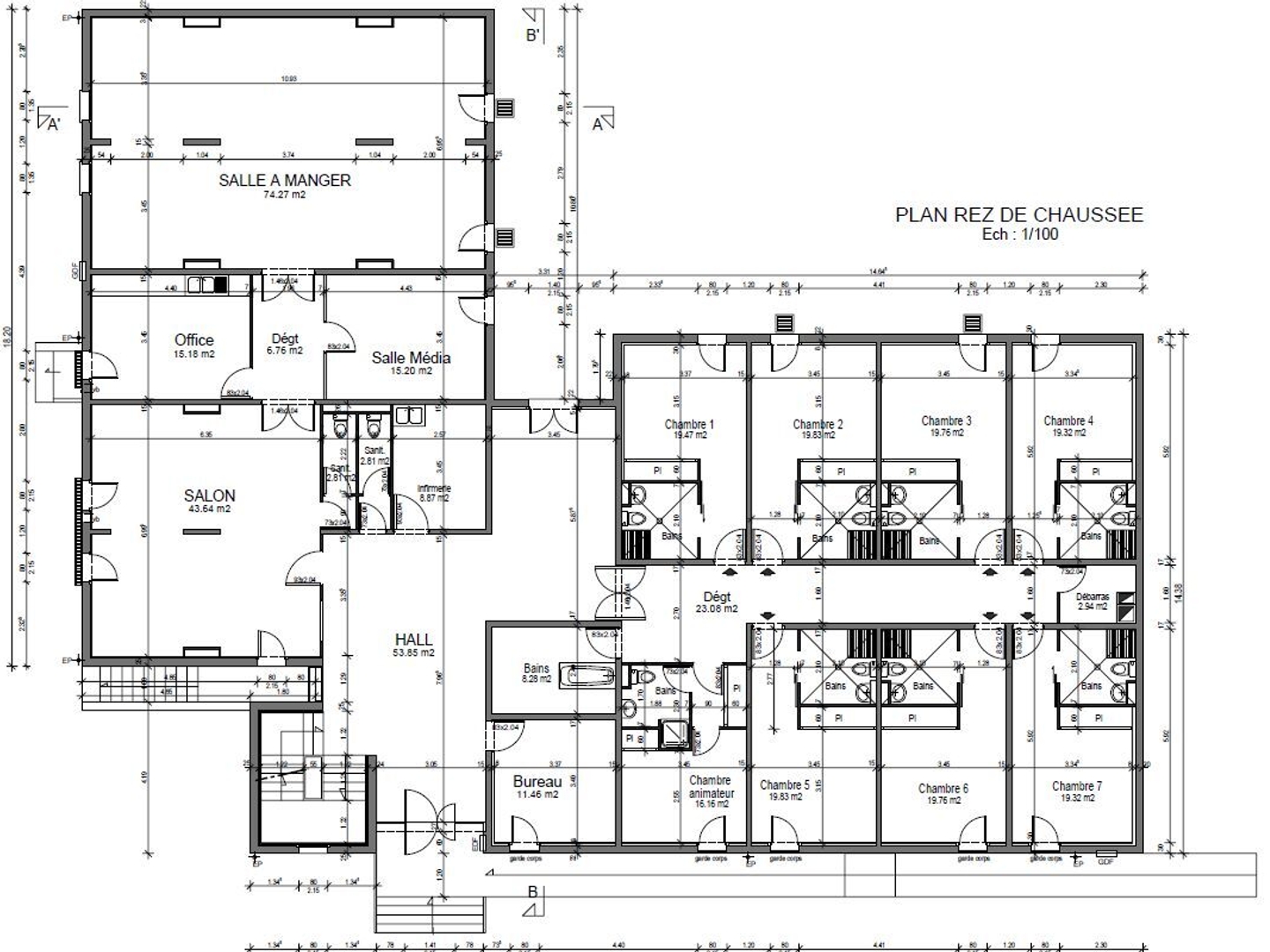 Immeuble à vendre - 1 pièce - 760m2 - Loches (37600)