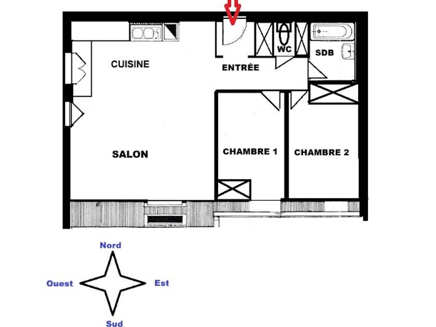 Appartement à vendre - 4 pièces - 63m2 - Sartrouville (78500)