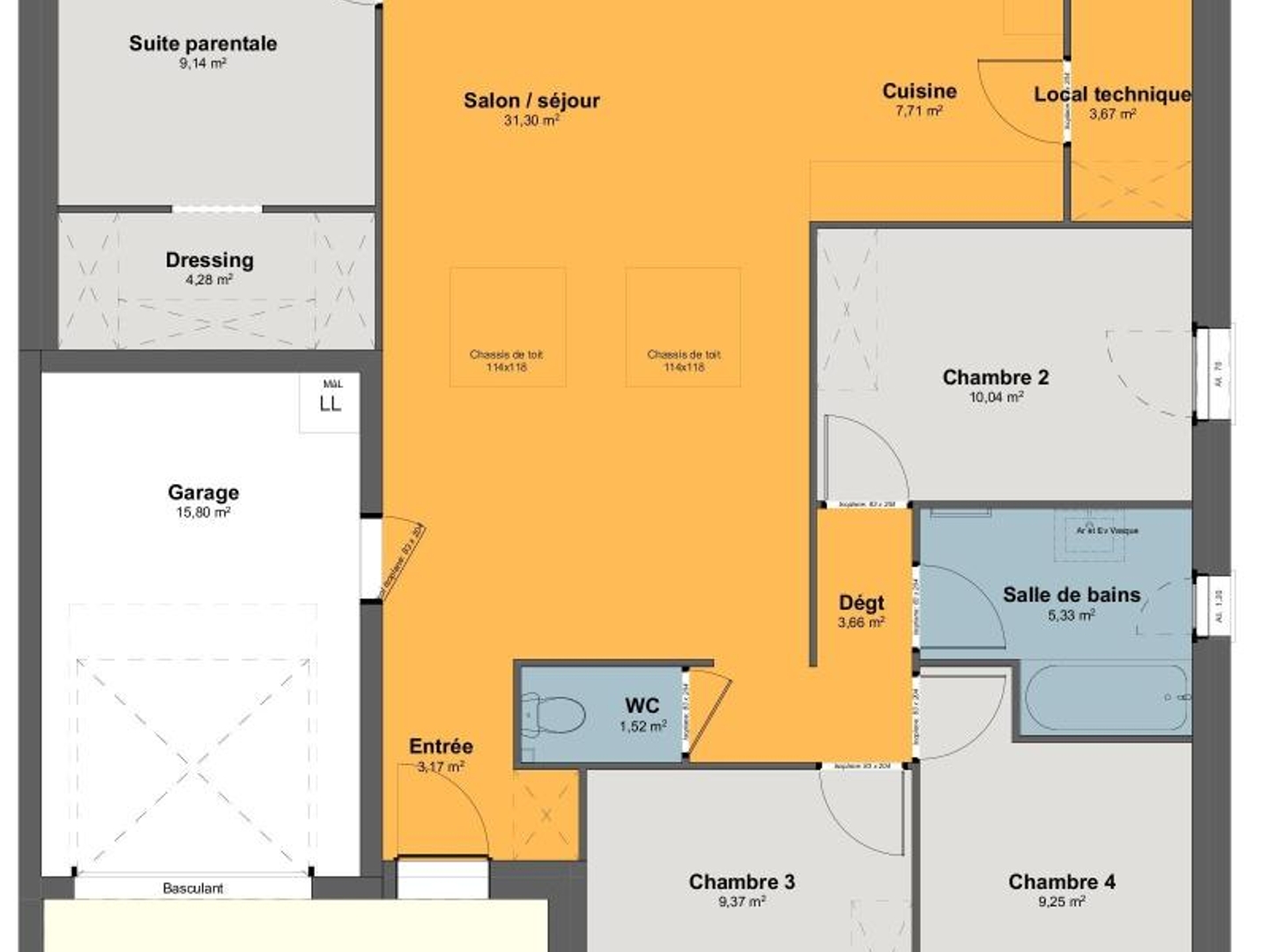 Maison à vendre - 98m2 - Barbezieux-Saint-... (16300)