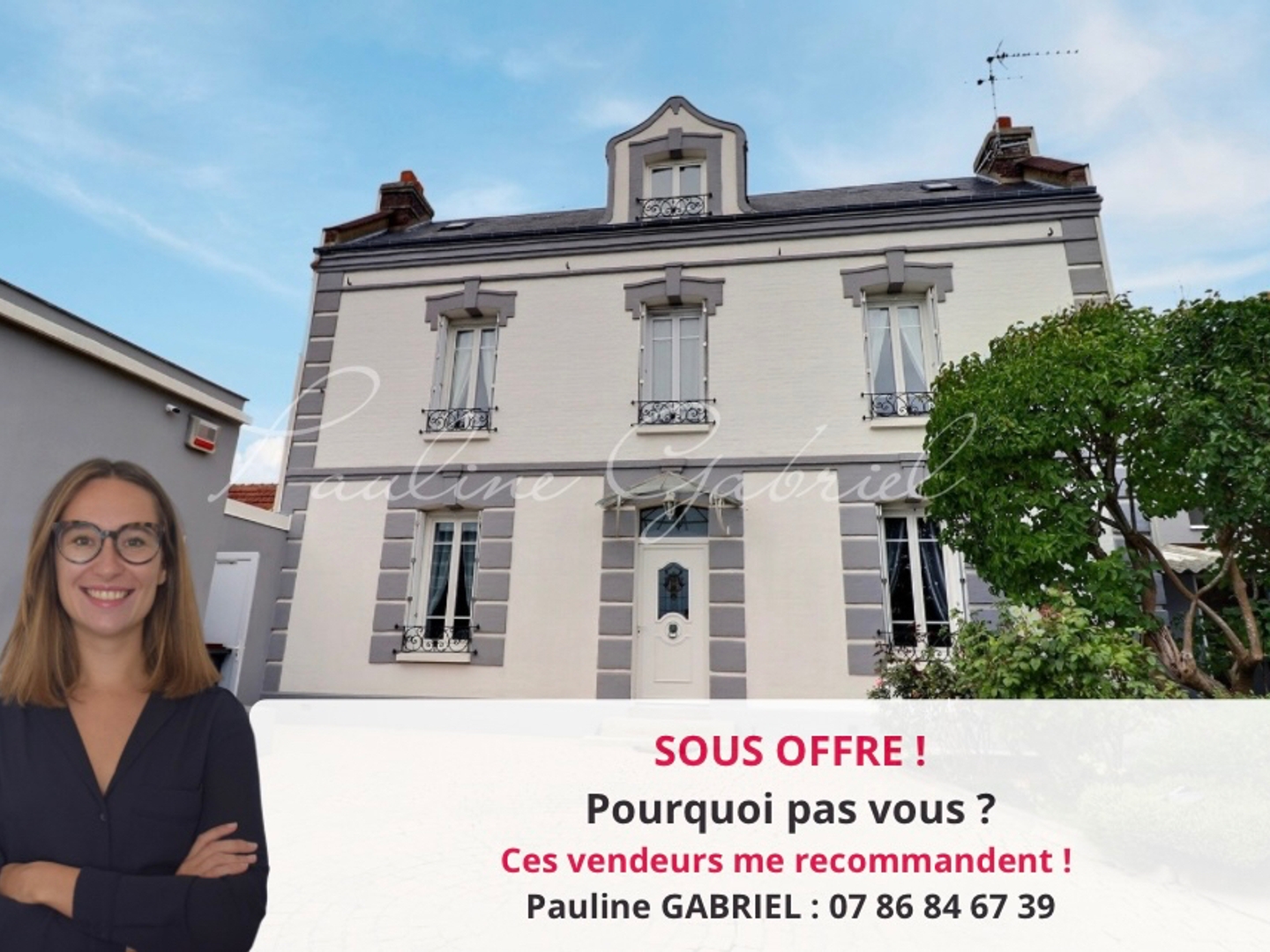 Maison de caractère sur Sanvic / Le Havre, vie de plain pied 4 chambres, 2 garages, grand jardin