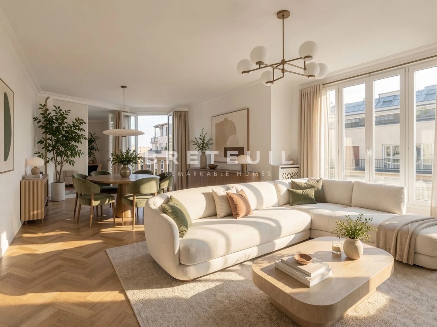 Appartement à vendre - 4 pièces - 79m2 - Paris 16e (75016)
