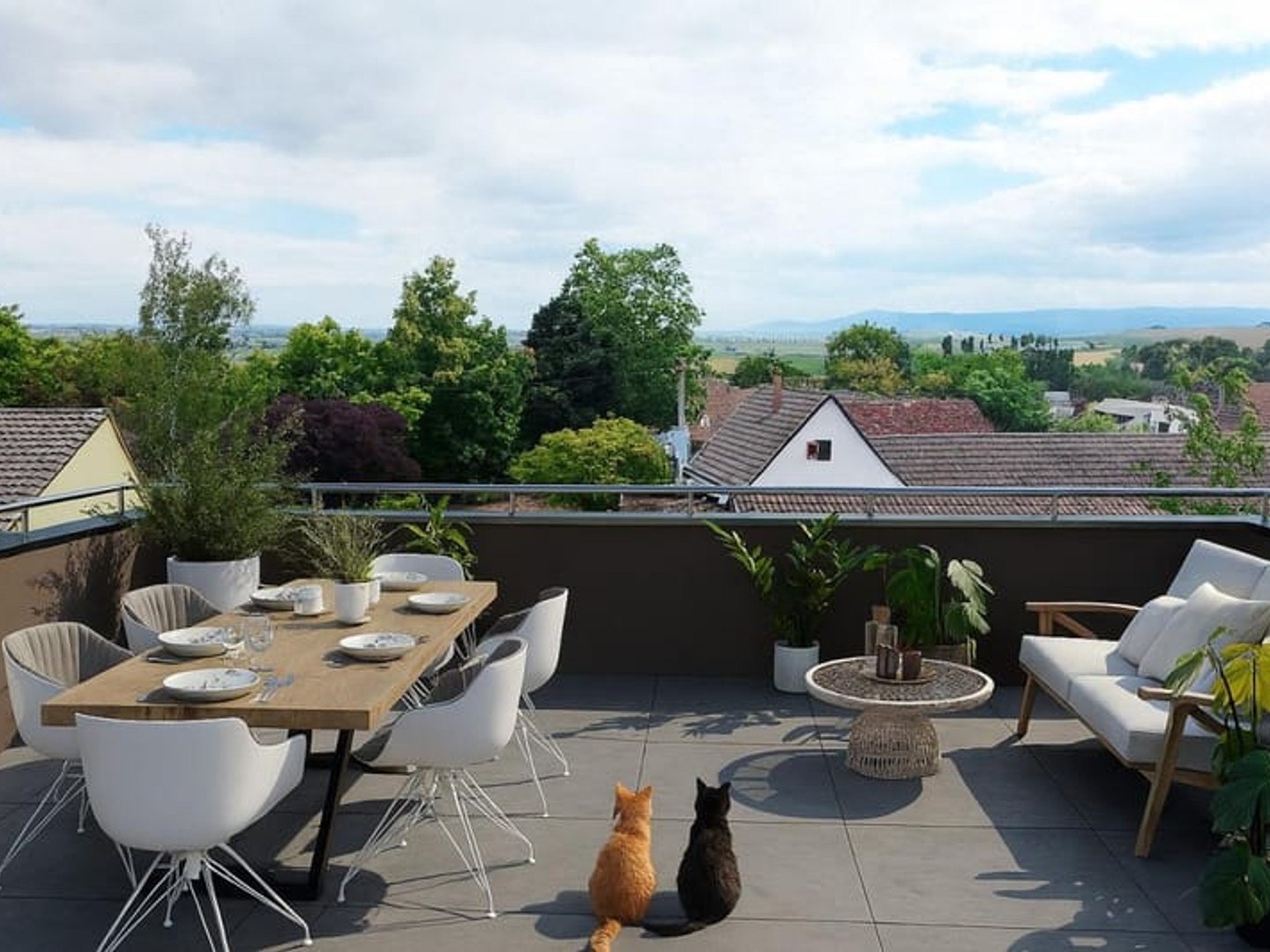 Appartement en attique de plain-pied