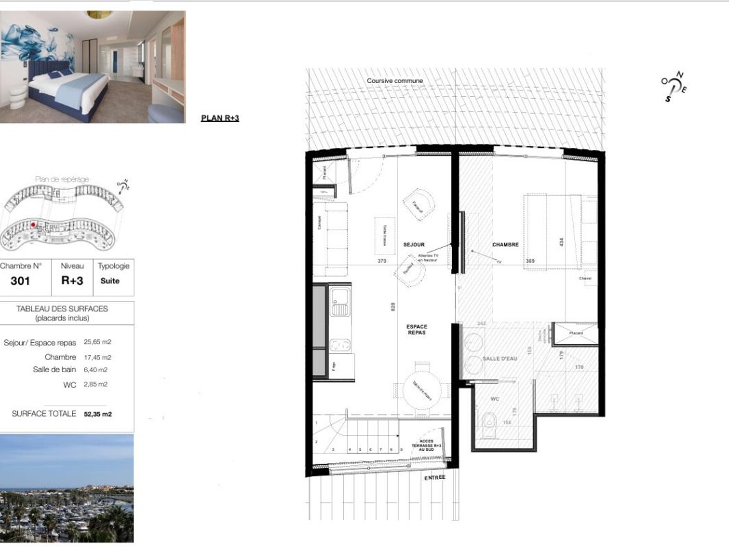 Appartement à vendre - 2 pièces - 52m2 - Agde (34300)
