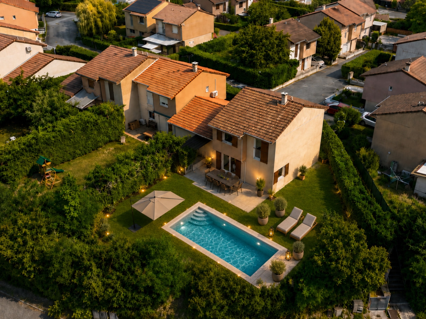 Maison 4 chambres avec vue dégagée – 98 m² – Terrain 450 m² – Villefontaine
