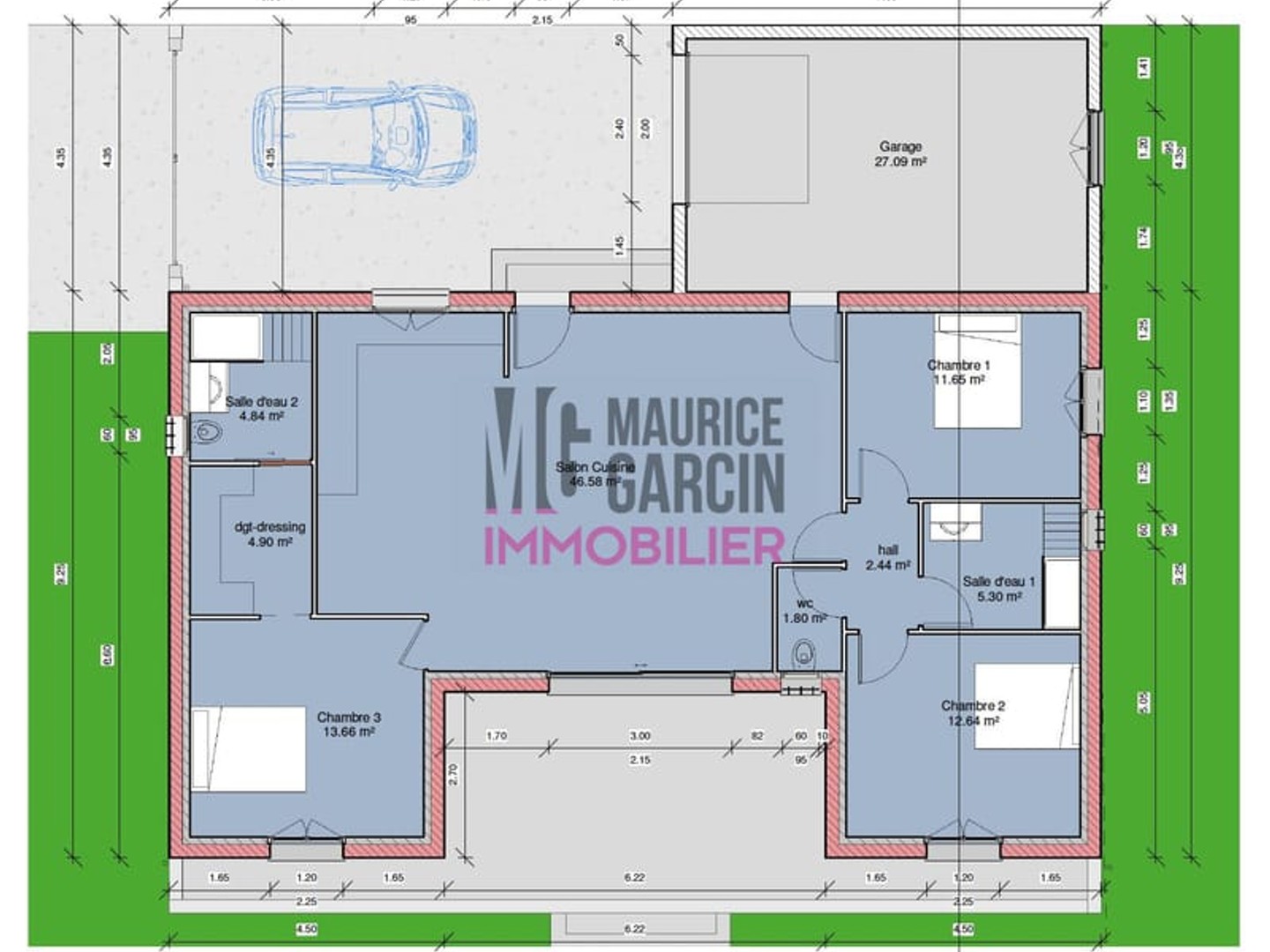 Maison à vendre - 4 pièces - 103m2 - Aubignan (84810)