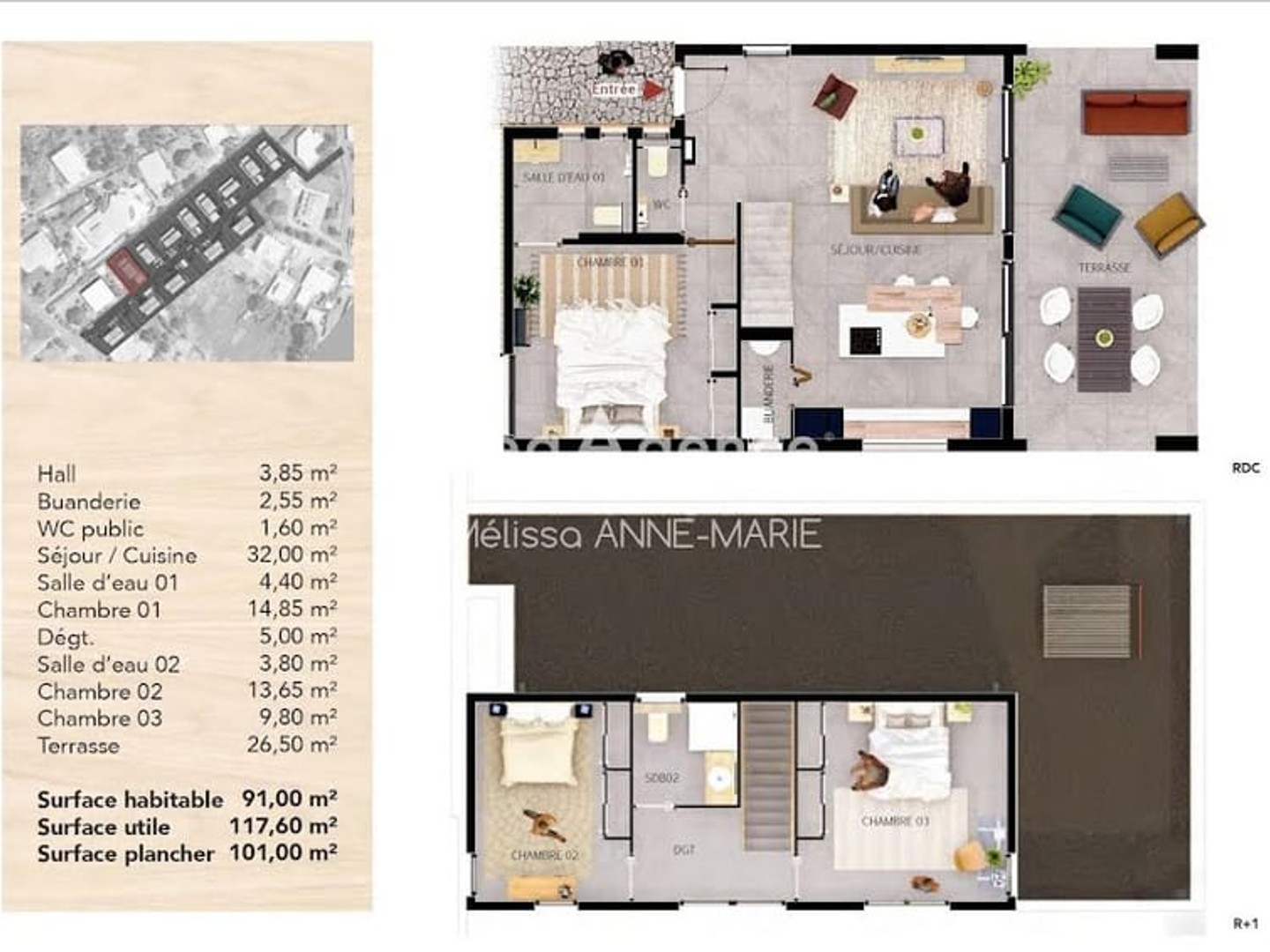 Maison à vendre - 4 pièces - 91m2 - Baie-Mahault (97122)