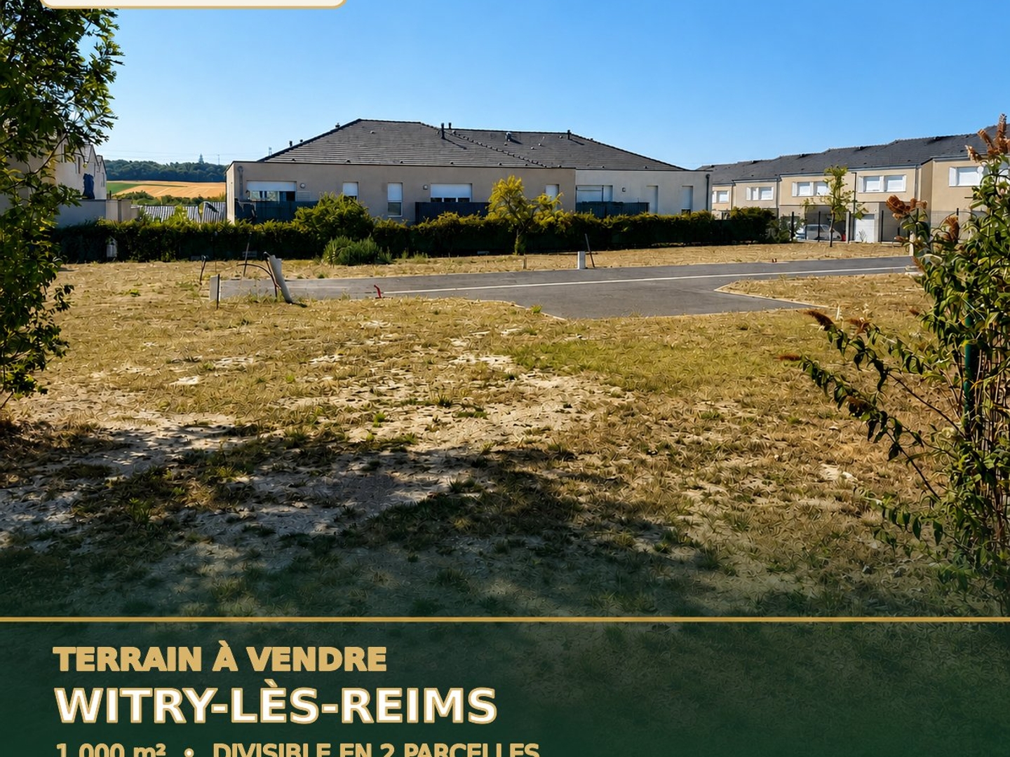 Terrain à vendre - 1000m2 - Witry-Lès-Reims (51420)