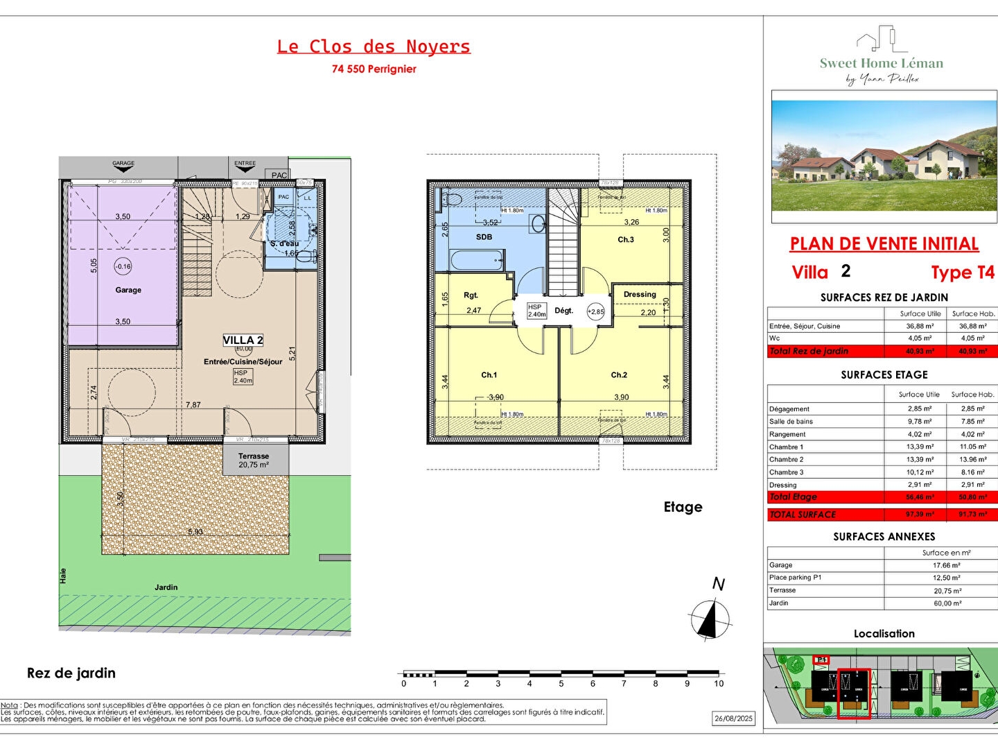Maison à vendre - 4 pièces - 100m2 - Perrignier (74550)