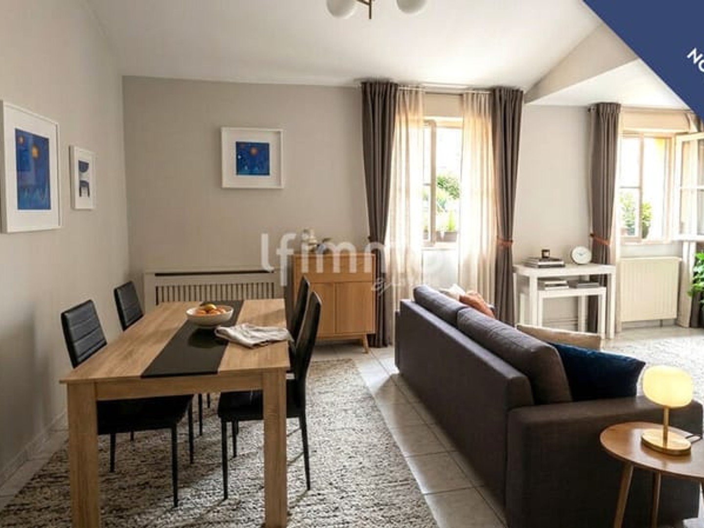 T3 de 73 m² 62 Carrez 2 ch. espace bureau, garage 22 m² + cave