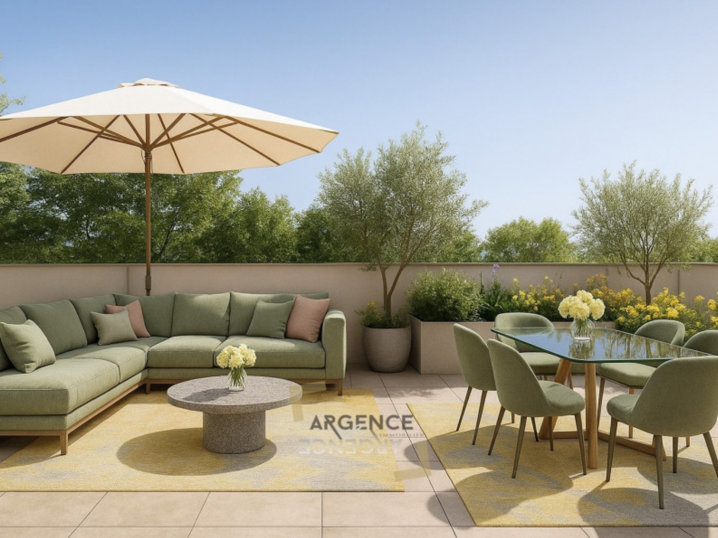Appartement terrasse 4 pièces 136 m²