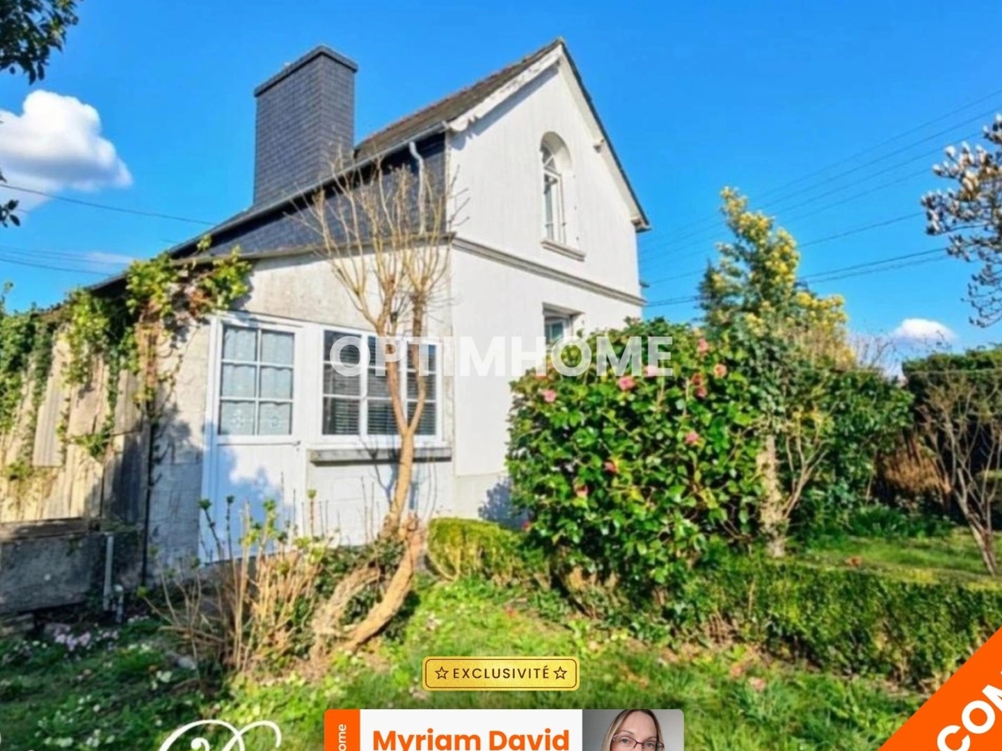 Charmante maison 2 chambres avec jardin à ROSTRENEN (22)