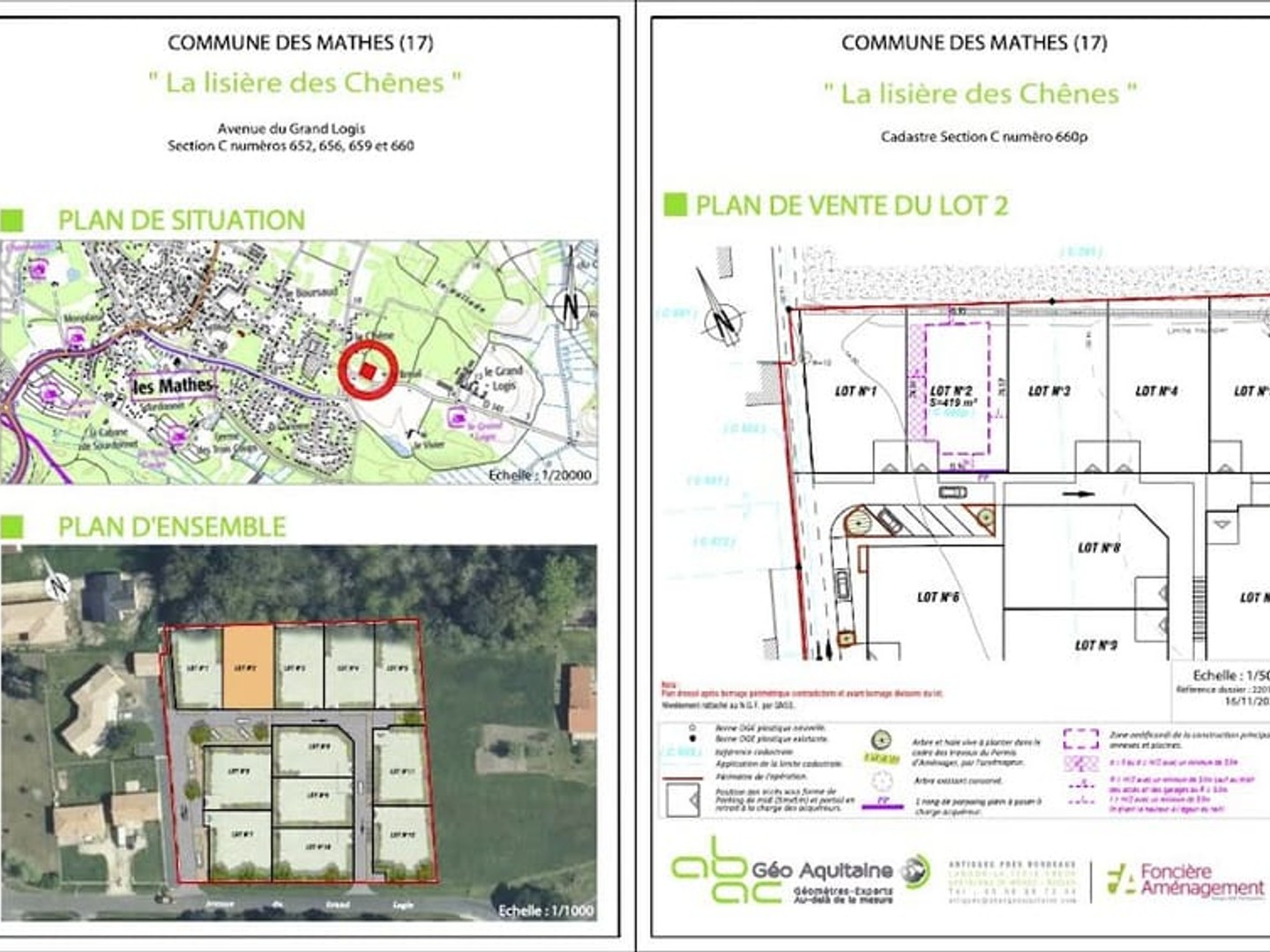 Terrain 419 m²