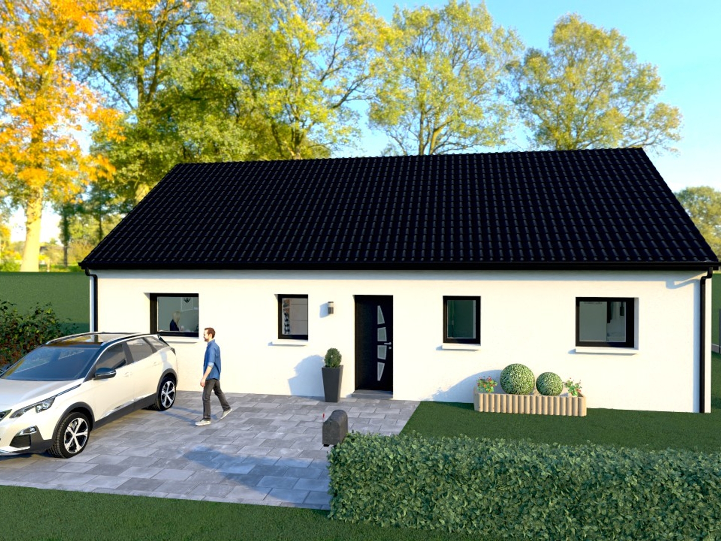 Terrain + maison 93 m²