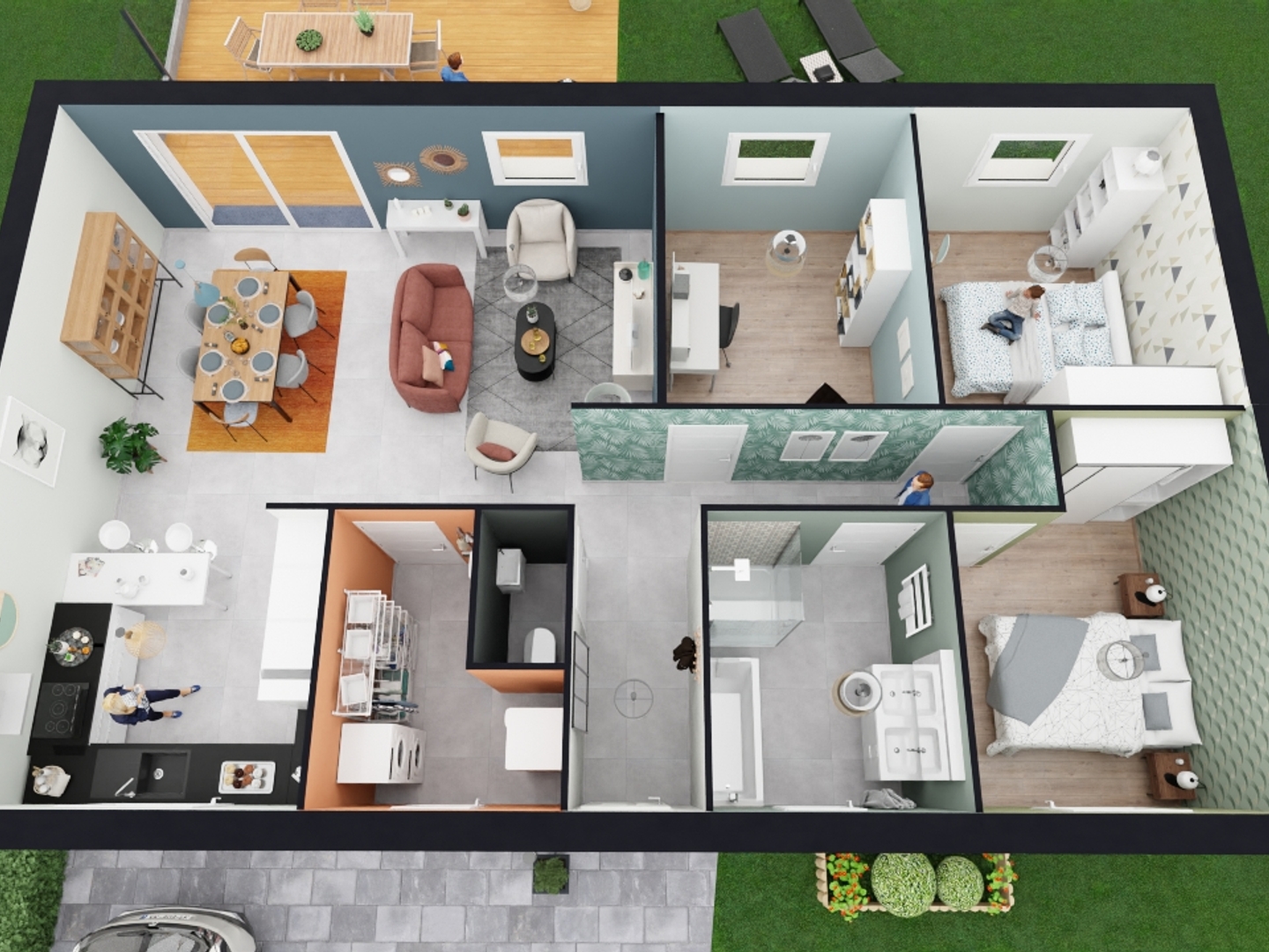 Maison à vendre - 93m2 - Sains-En-Gohelle (62114)