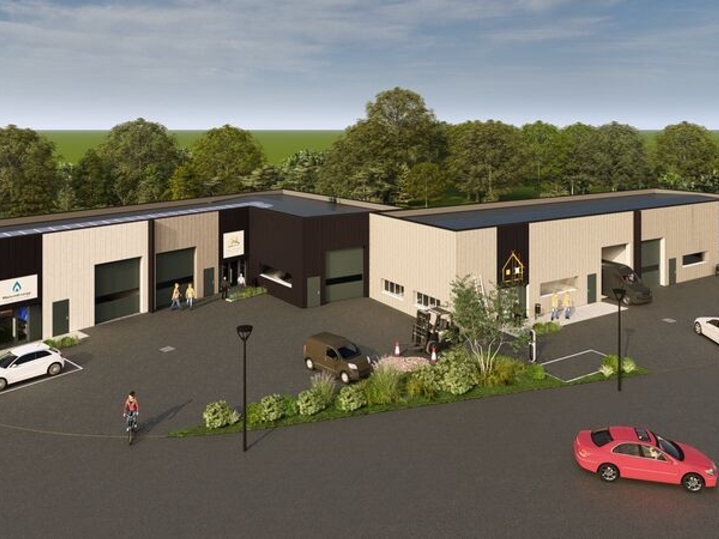 A VENDRE A LOUER - CELLULES ARTISANALES 520 M² DIVISIBLES PENHOAT PLABENNEC