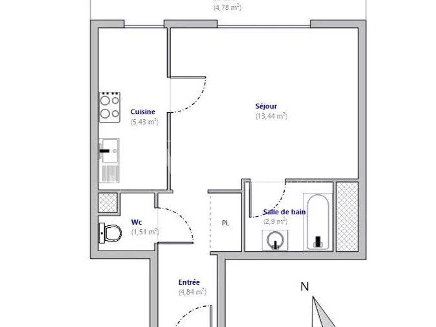 Appartement à vendre - 1 pièce - 28m2 - Nice (06200)