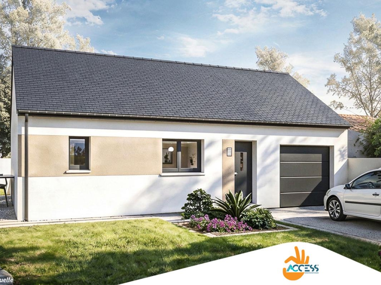 Maison à vendre - 68m2 - Saint-Jean-Brévelay (56660)