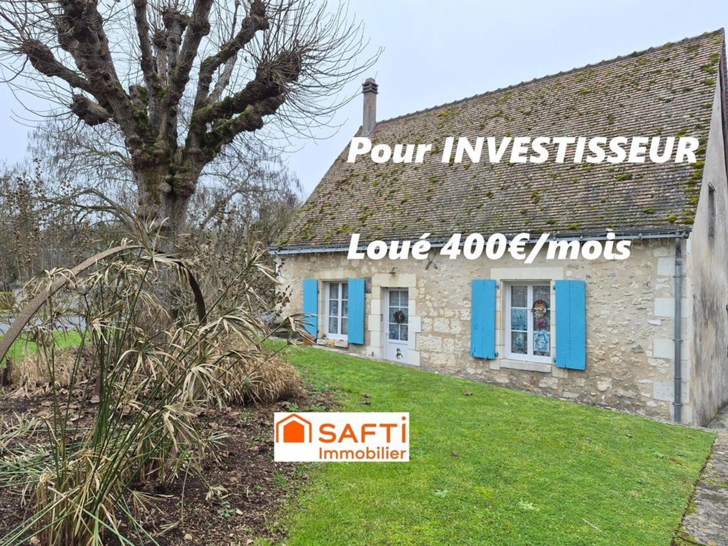 MAISON AV louée 400€ Plain PIED 2ch + Dépendances