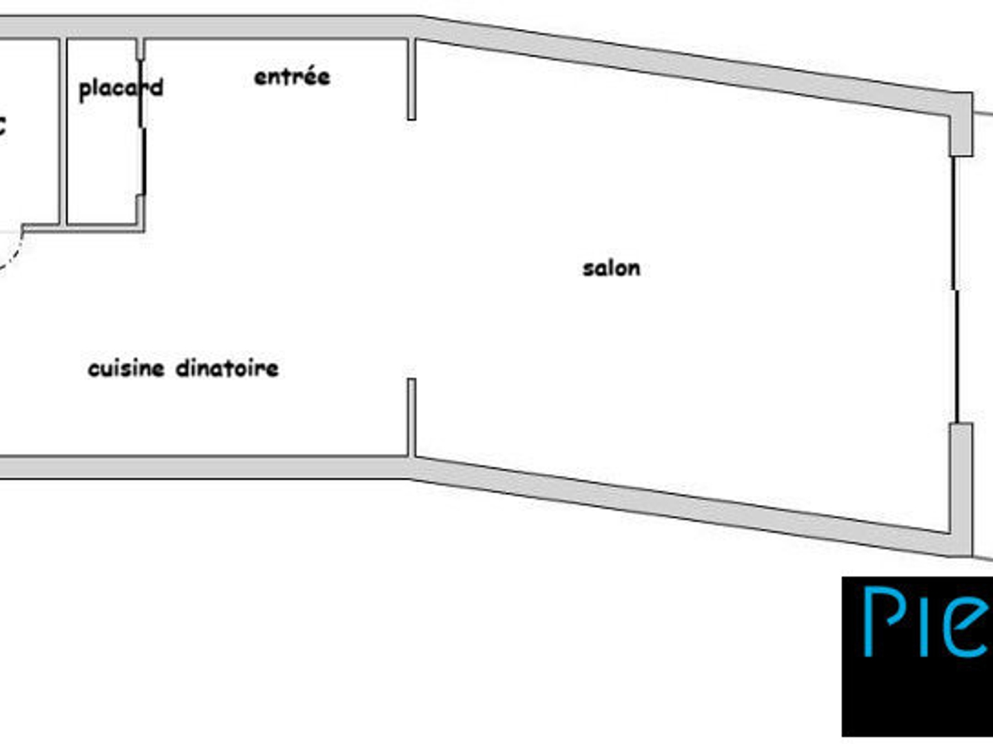 T2 neuf avec extérieur