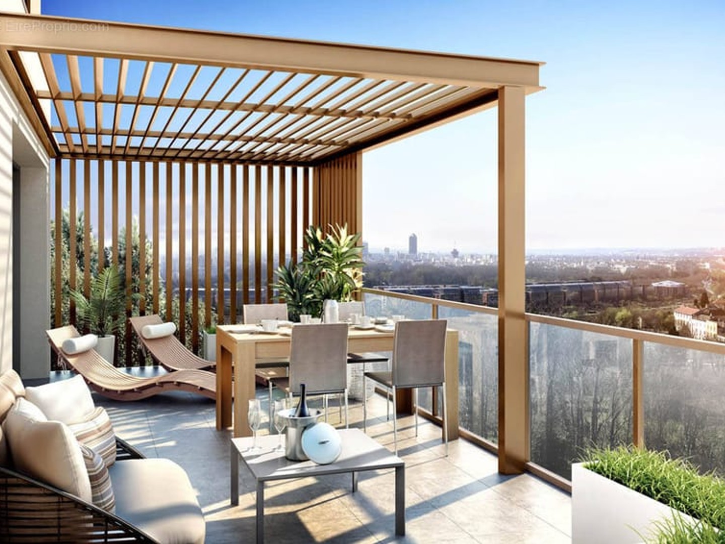 T3 de 60m² avec une terrasse