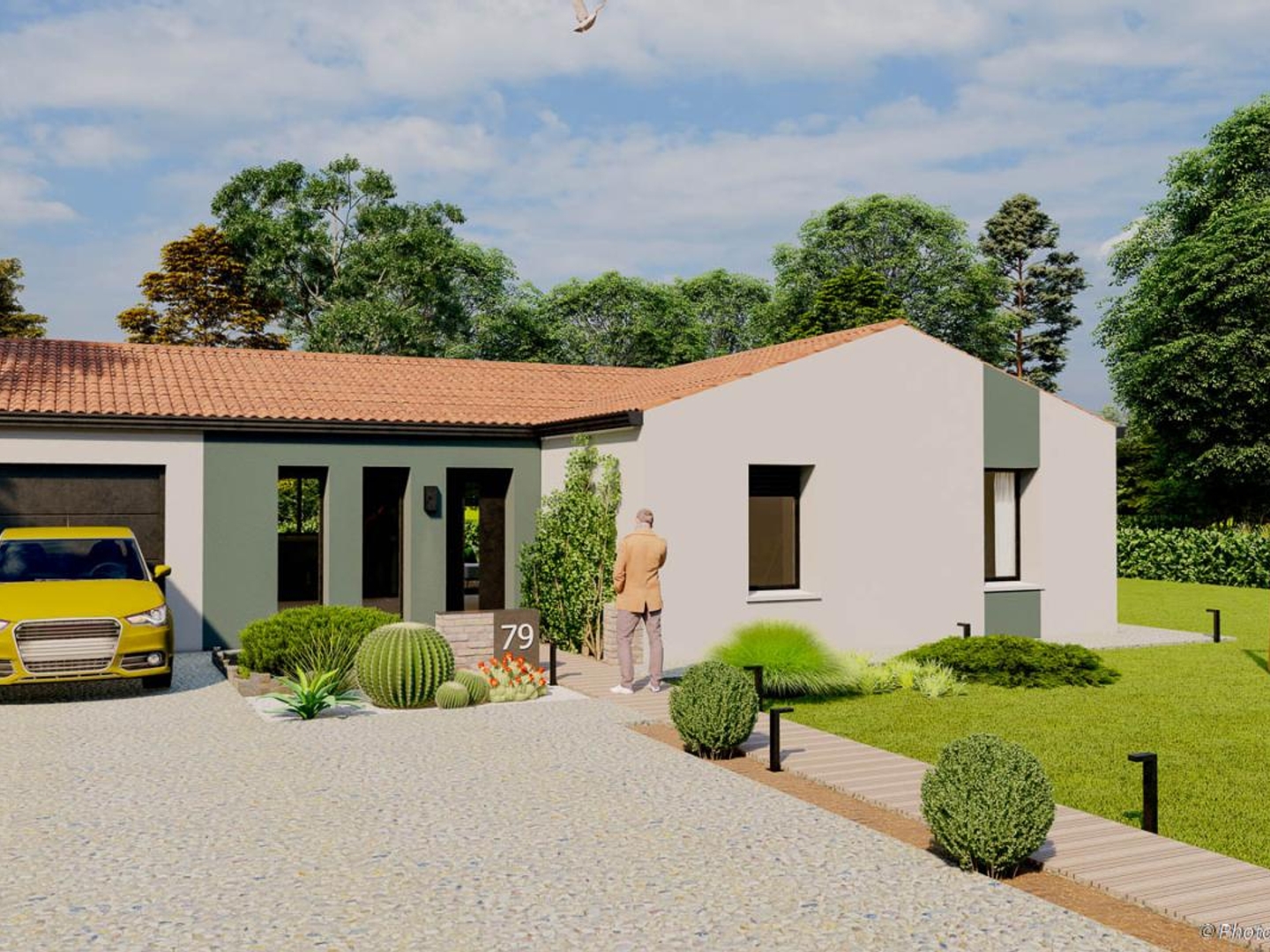 Terrain + maison 79 m²