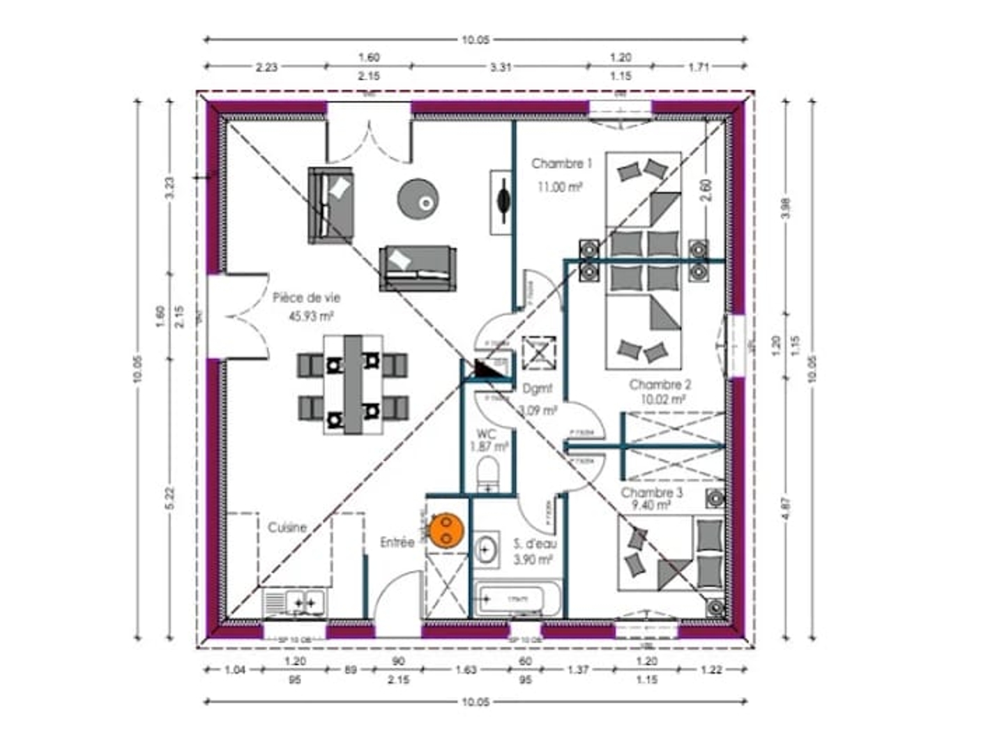 Maison à vendre - 85m2 - Belin-Béliet (33830)