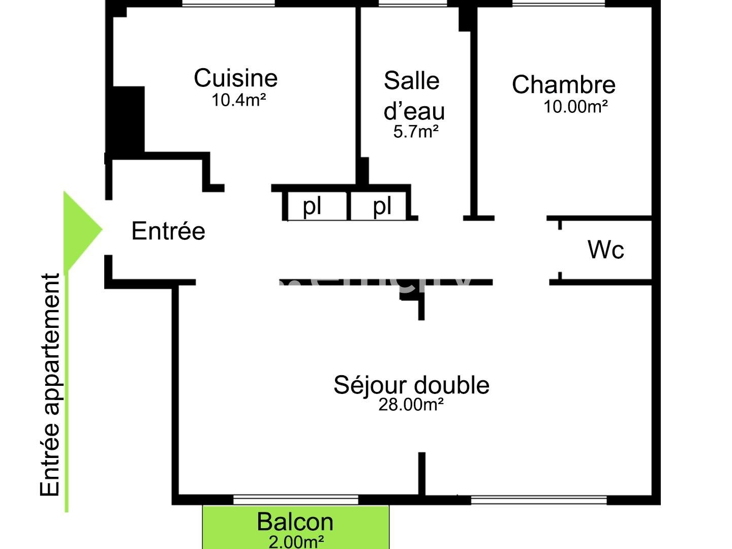 Appartement à vendre - 3 pièces - 66m2 - Bourg-La-Reine (92340)