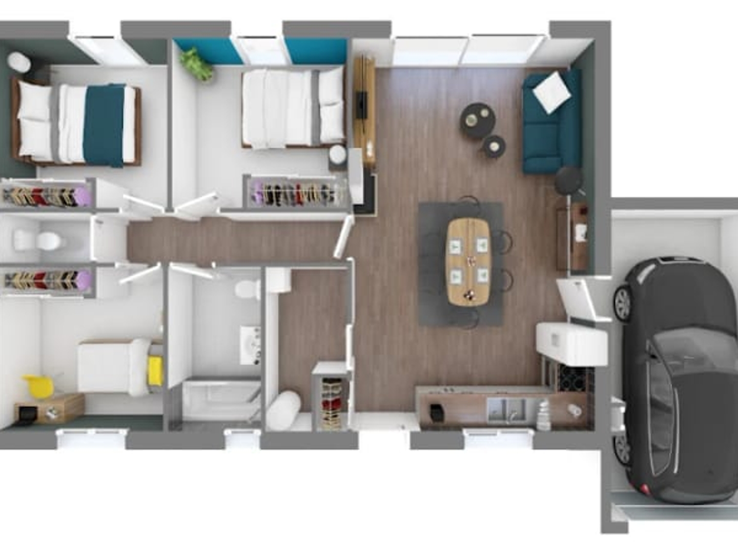 Maison à vendre - 4 pièces - 83m2 - Eaunes (31600)