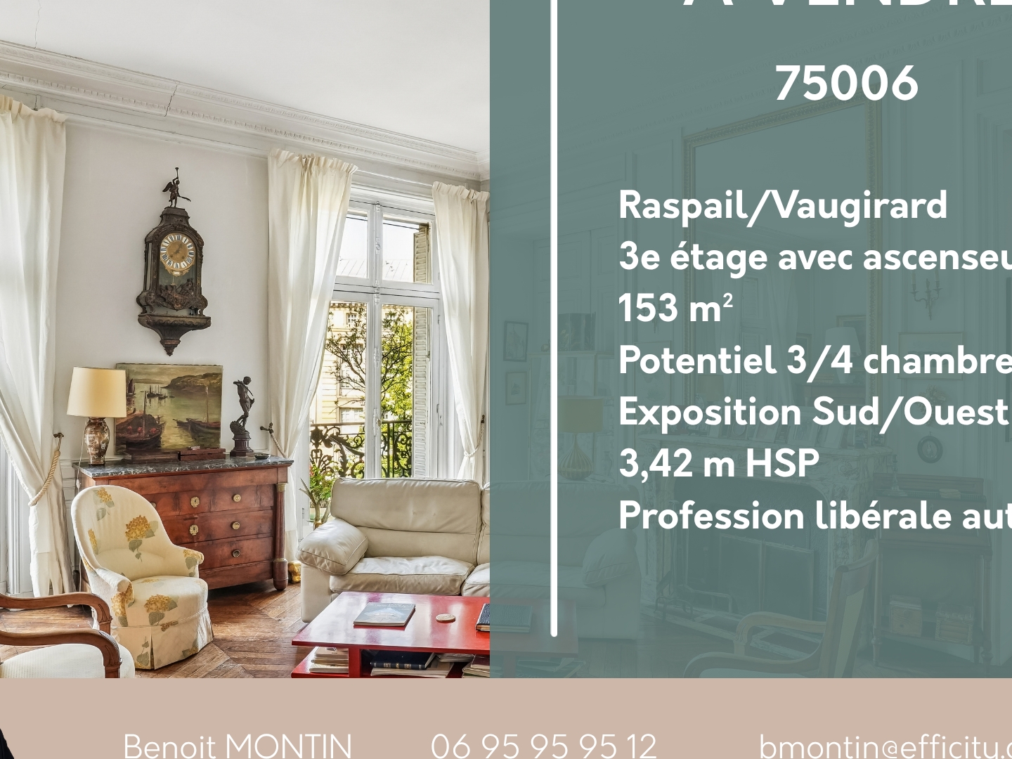 Appartement 5 pièces 155 m²