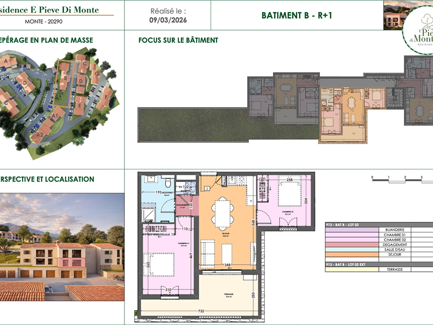 Appartement à vendre - 3 pièces - 52m2 - Lucciana (20290)