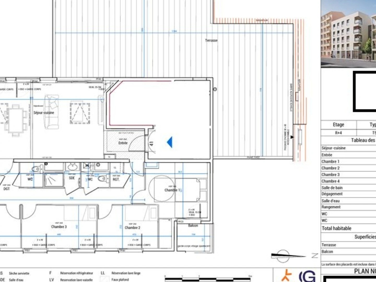 Appartement T5 d'exception - Villeurbanne République / Charpennes - Terrasse 87 m² (69100)