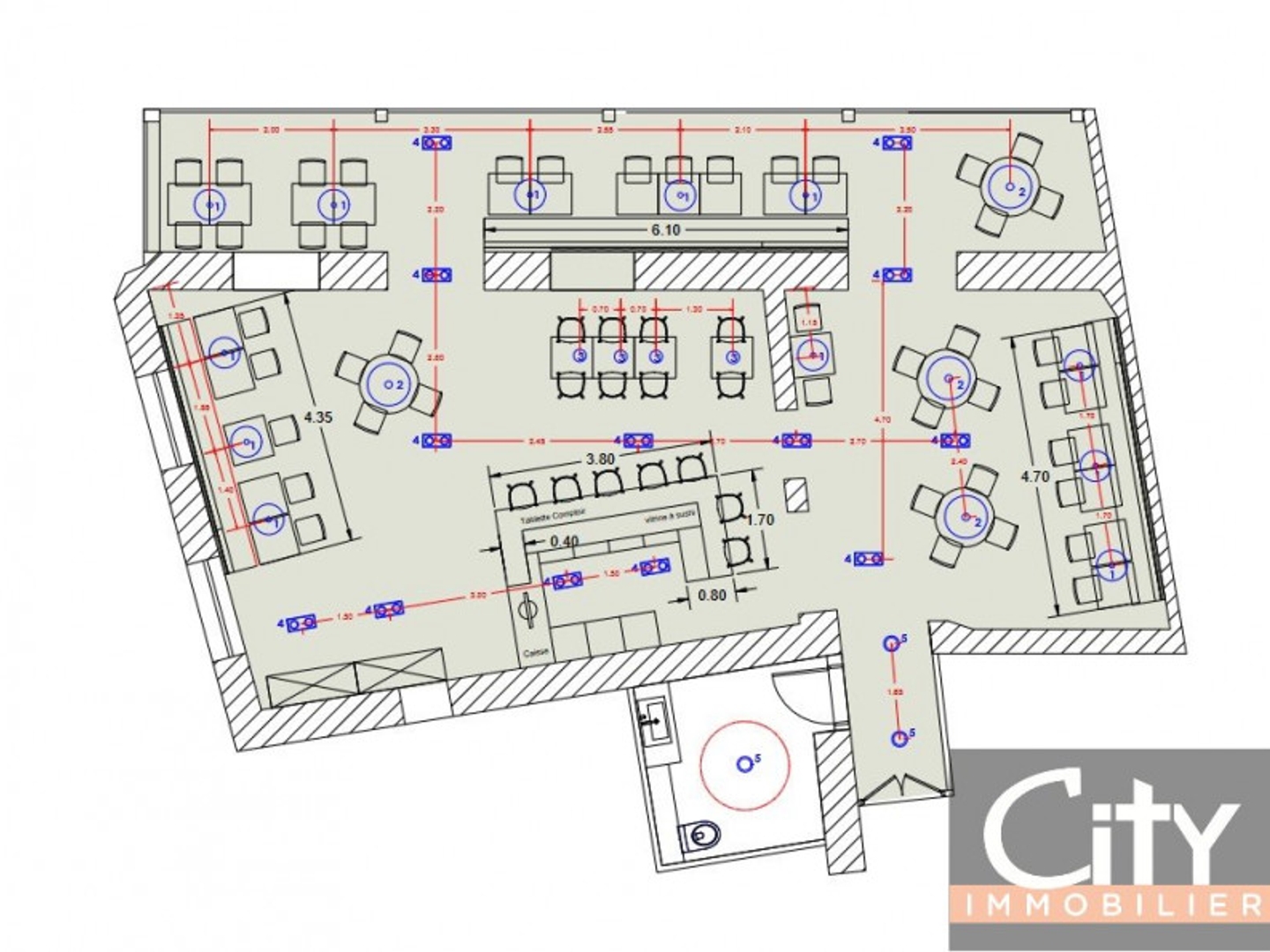 Locaux à vendre - 190m2 - Blagnac (31700)