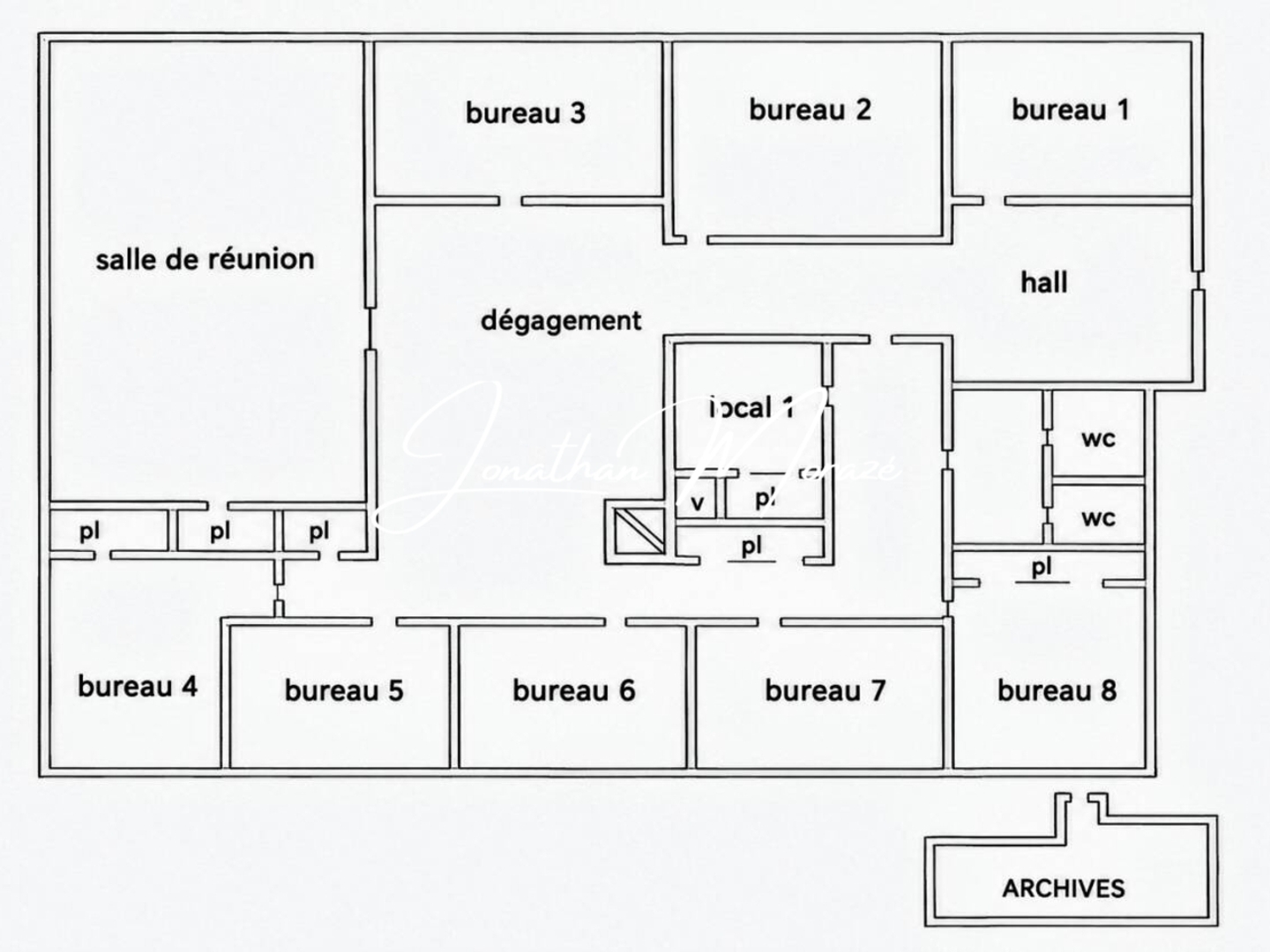 Bureaux à vendre - 10 pièces - 296m2 - Perpignan (66100)