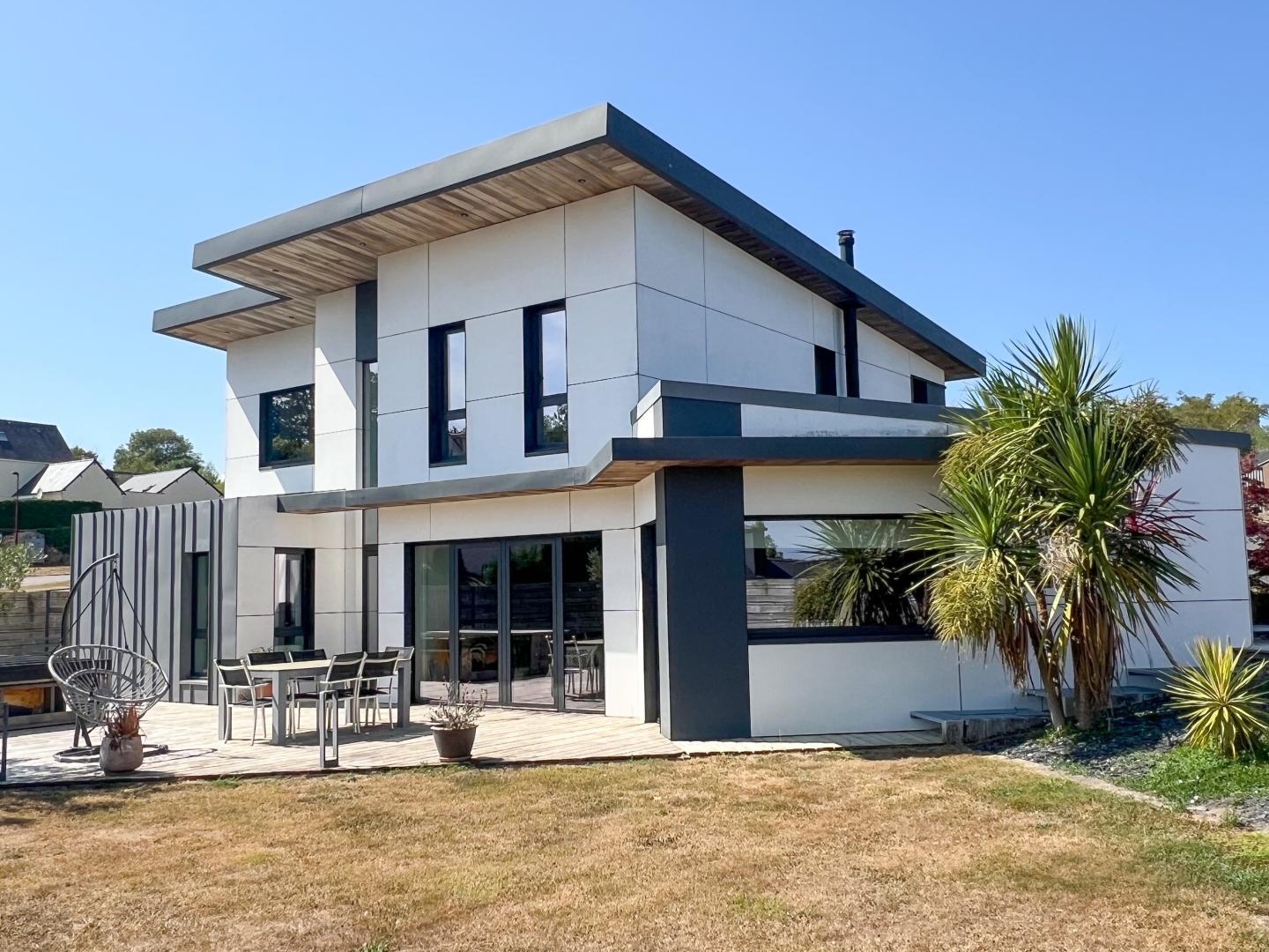 Maison en ossature bois contemporaine 4 chambres