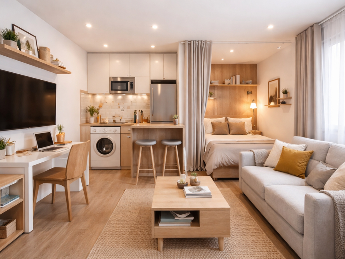 GRAND STUDIO LUMINEUX A 5MINS DE LA GARE