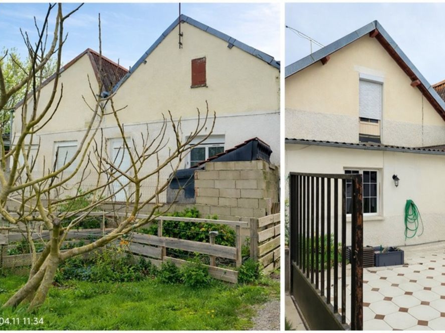 Maison 4 pièces sur environ 1100 m2 de terrain