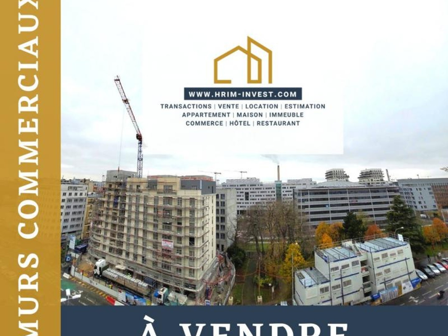LORMONT 33310 - VENTE - MURS LOCAUX COMMERCIAUX- NEUF - 134m