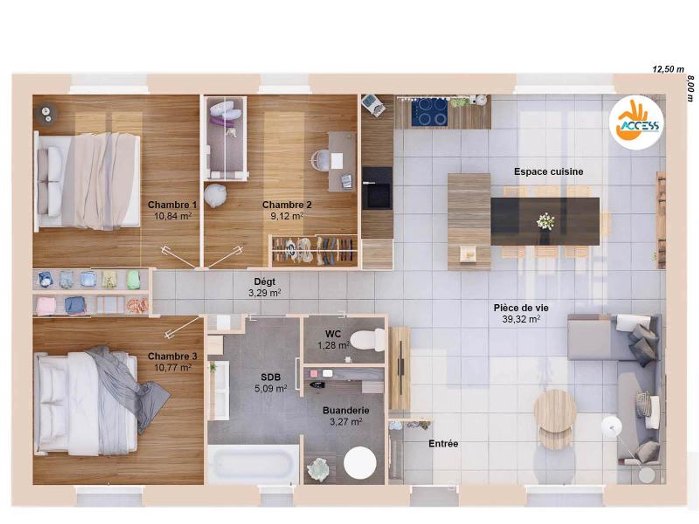 Maison à vendre - 83m2 - Villiers (86190)