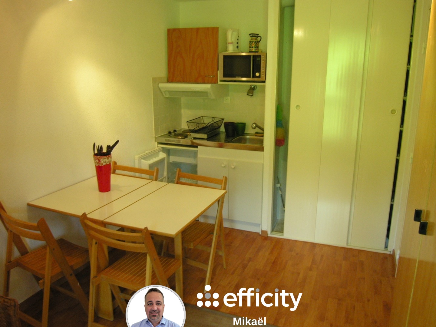 Studio 2 pièces 19 m²