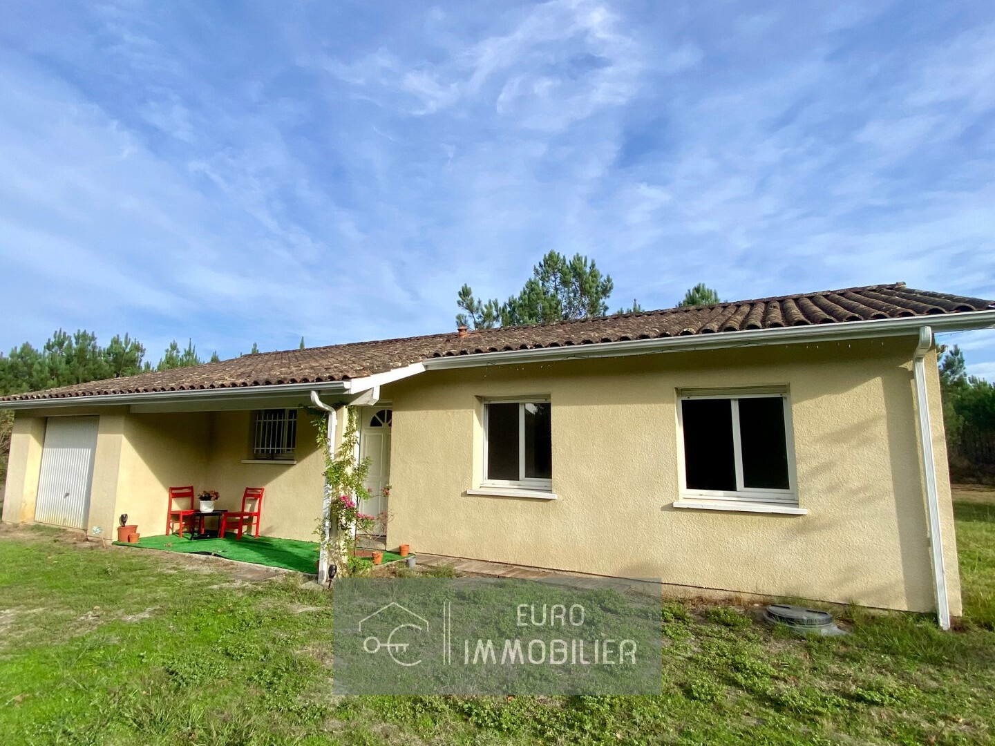 SORE MAISON PLAIN PIED 3 CHAMBRES - 2000m2- Landes (40) - Aq